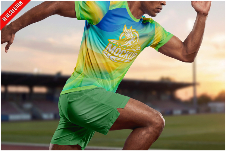 Male Athletic Shorts And T Shirt Moc