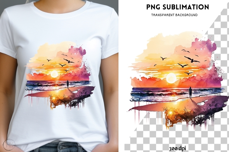 Sunset Graphic Image 16