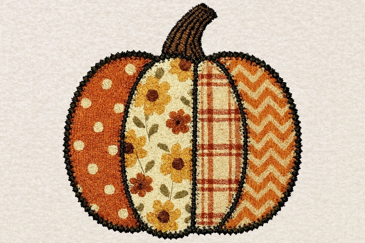 Preppy Fall Pumpkin Png, Floral Fall Pumpkin Png, Fall Png.