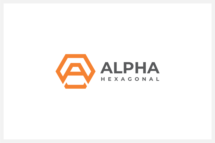 Hexagon Letter A Logo Design Vector Template