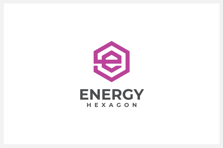 Hexagon Letter E Logo Design Vector Template