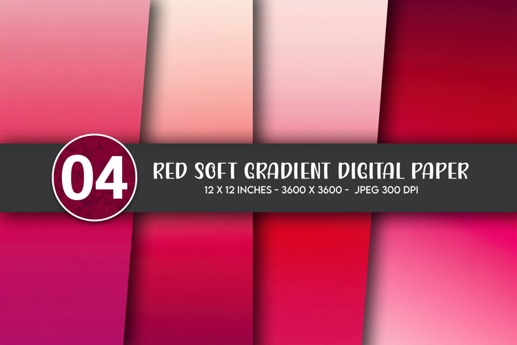Red Soft Gradient Digital Paper