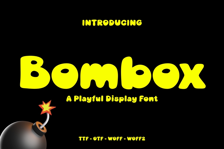 Bombox |A Playful Bubble Display Font