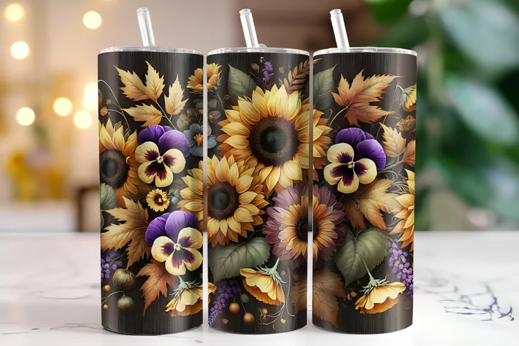 Sunflowers Tumbler Wrap | Sublimation