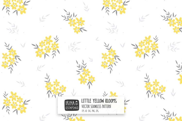 Little Yellow Blooms Floral Pattern