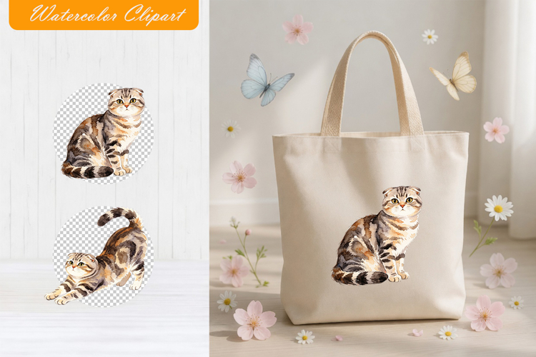 Cute Cat Clipart Image 16