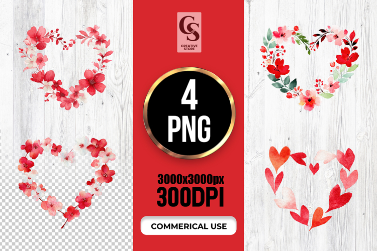 Red Heart Png Image 12