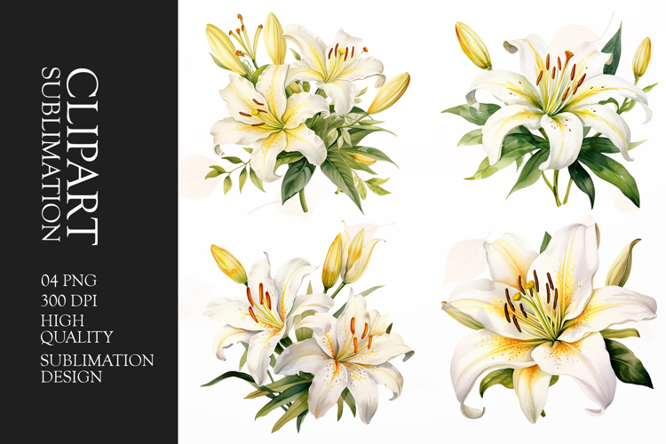 Watercolor Flower Clipart Image 13