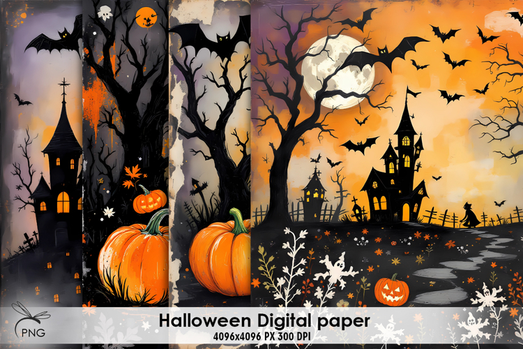 Halloween digital paper