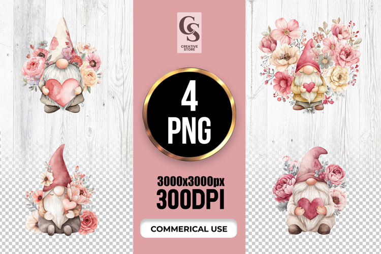 Cute Gnome Clipart Image 3