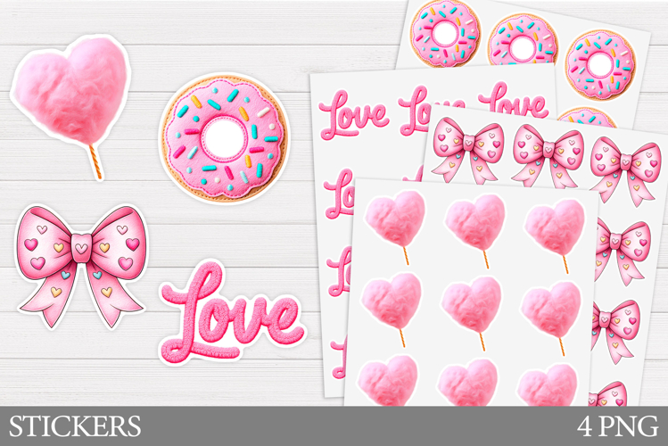 Valentines Day Stickers Design. Valentines Sticker Printable