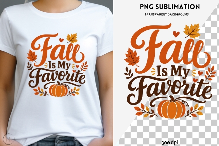 Autumn phrase png design for T-shirts
