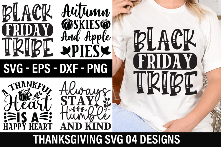 Thanksgiving SVG Design - A Thankful Heart is a Happy Heart