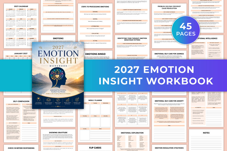 2027 Emotion Insight Workbook | Emotional Intelligence example image 1