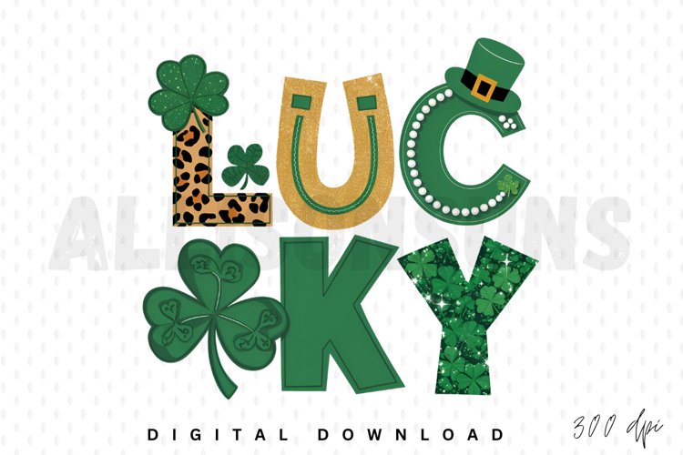 Fourleaf Clover Clipart Image 14