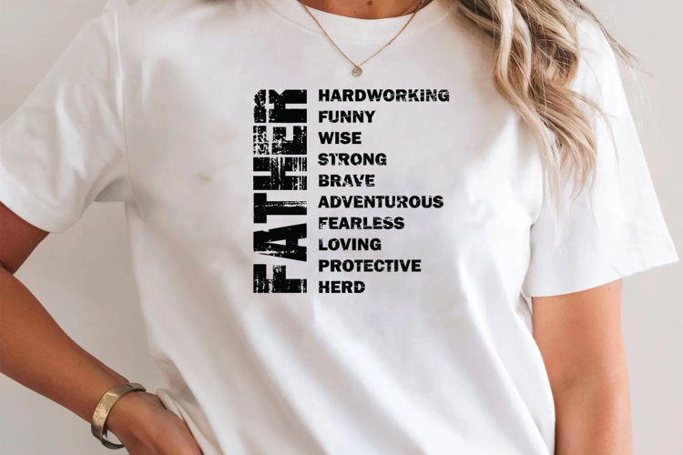 Father Typography PNG T-Shirt Design