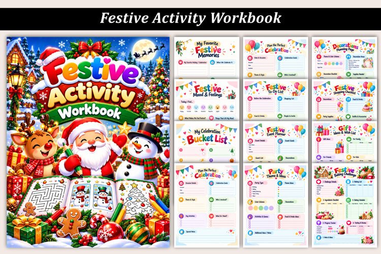 Festive Activity Workbook example image 1