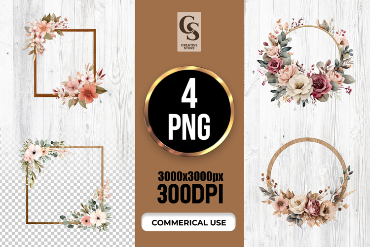 Flower Border Clipart Image 2