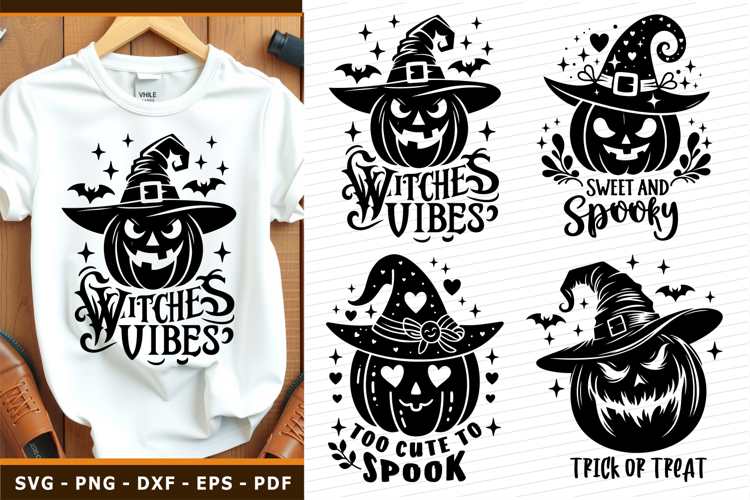 Funny Halloween Pumpkin Faces SVG, Scary Pumpkin Face SVG