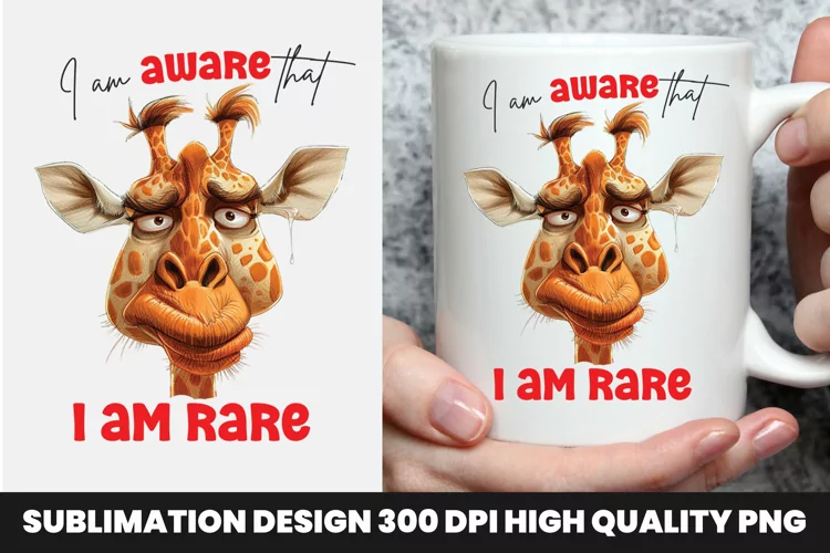 Giraffe Sarcastic mug Design