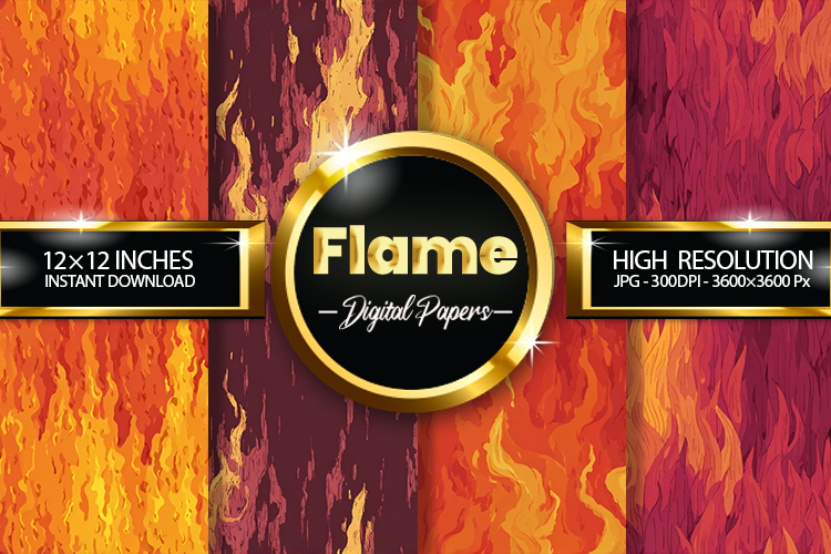 Flame Digital Papers - 04 Variations