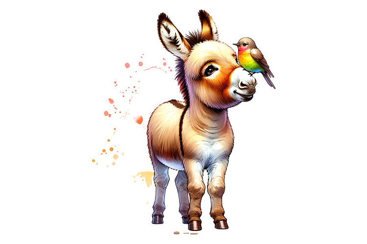 Donkey Clipart Image 16