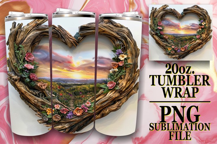 Heartwood View 20oz Tumbler Wrap example image 1