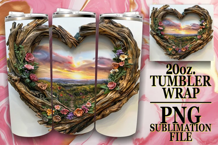 Heartwood View 20oz Tumbler Wrap