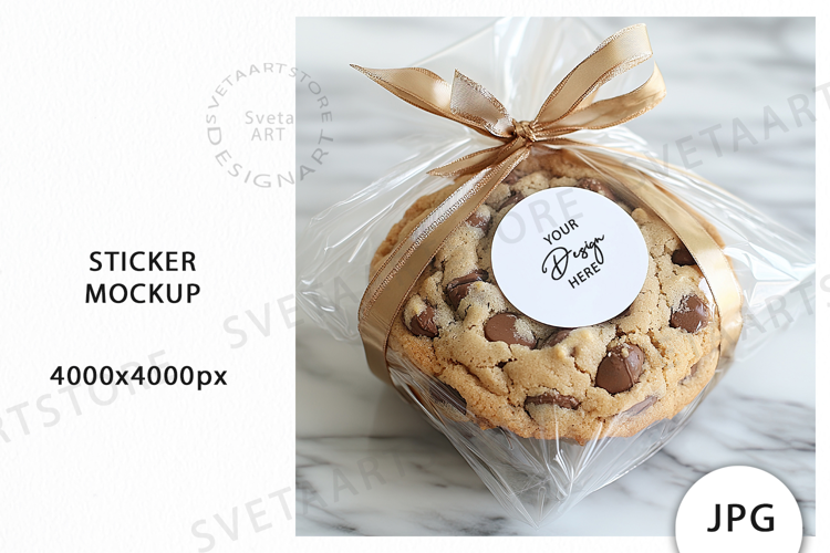 Round Sticker Mockup JPG