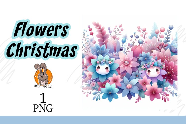 Christmas, winter flowers example image 1