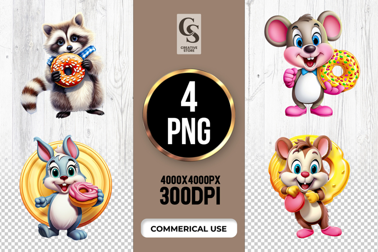 Cute Donut Clipart Image 13