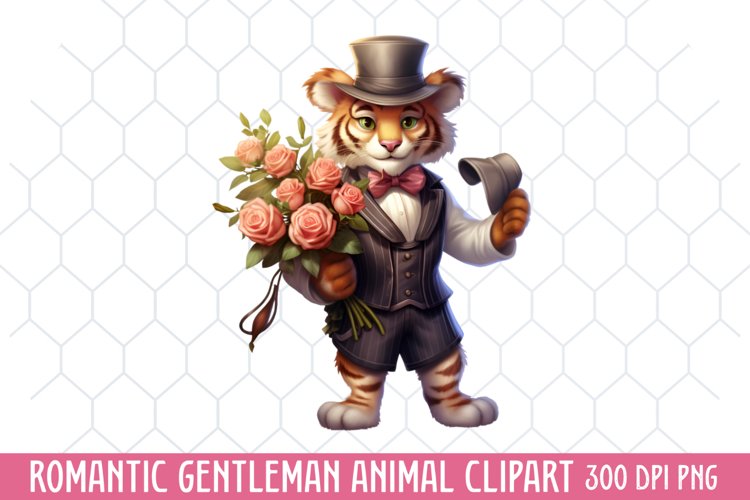 Romantic Gentleman Animal Sublimation
