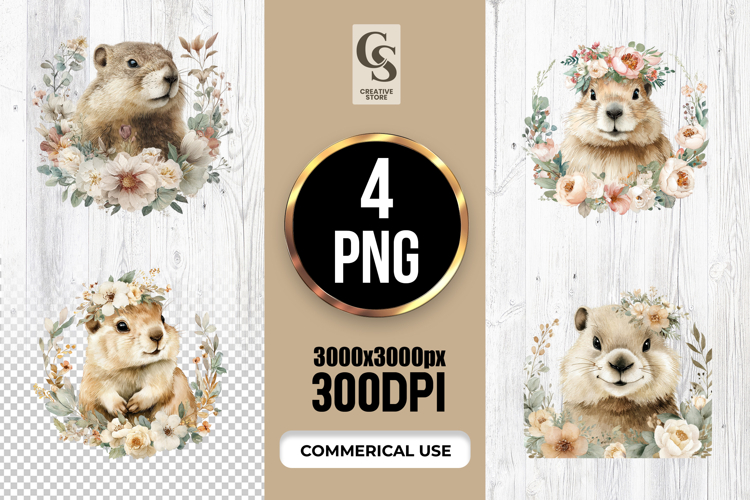 Floral Wreath Clipart Image 9