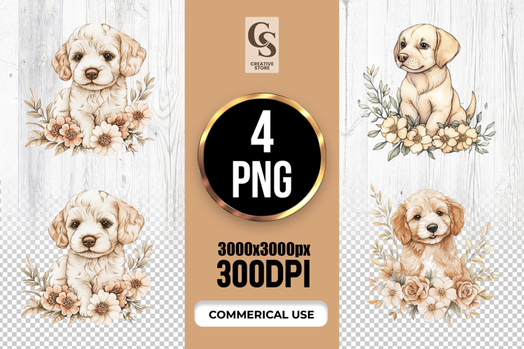 Cute Puppy Clipart Image 3