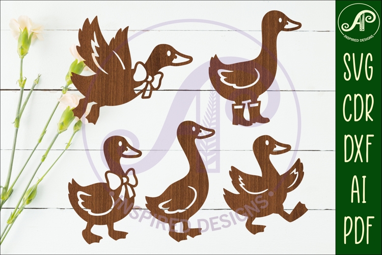 Silly goose Silhouette laser cut wall art 2