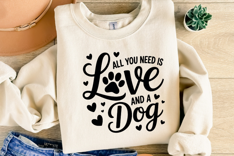 All You Need Is Love And A Dog Svg Image 3
