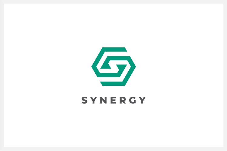 Synergy Letter S logo design vector template