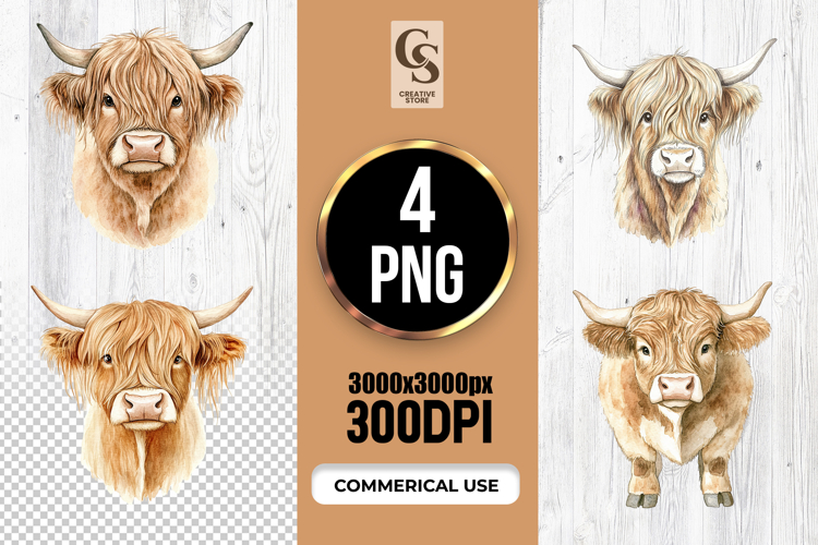 Highland Cow Clipart Image 2