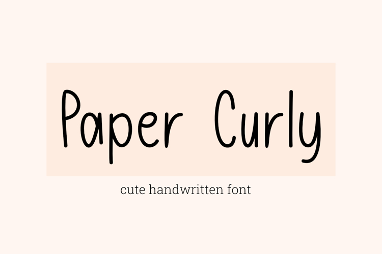 Paper Curly