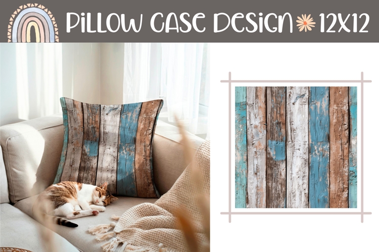 Wooden Pillow Design, Wood Pillow Case PNG