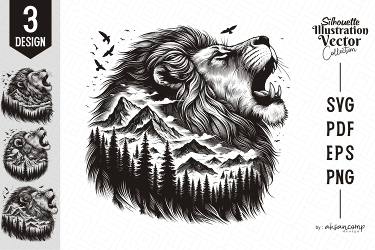 Roaring Lion Svg Image 16