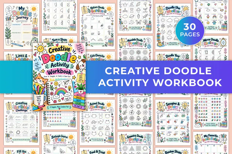 Creative Doodle Activity Workbook