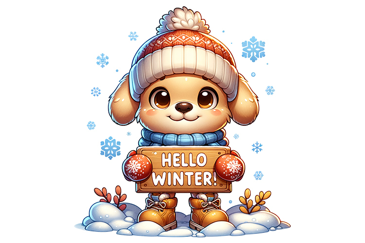 Hellow Winter Clipart - PNG File