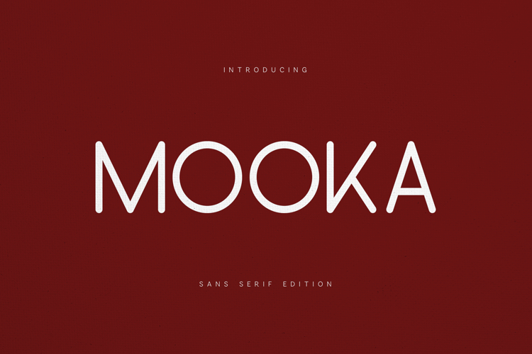 Mooka Modern Sans Serif Font | Minimal Geometric