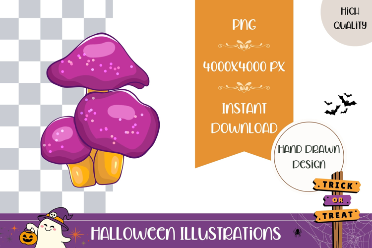 Hand Drawn Magic Illustration, Cartoon Magic Mushrooms PNG