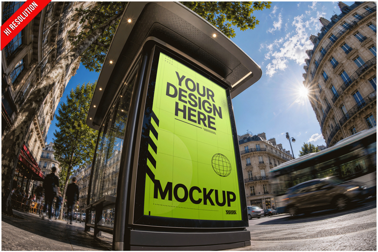 Bus Shelter Poster Canopy