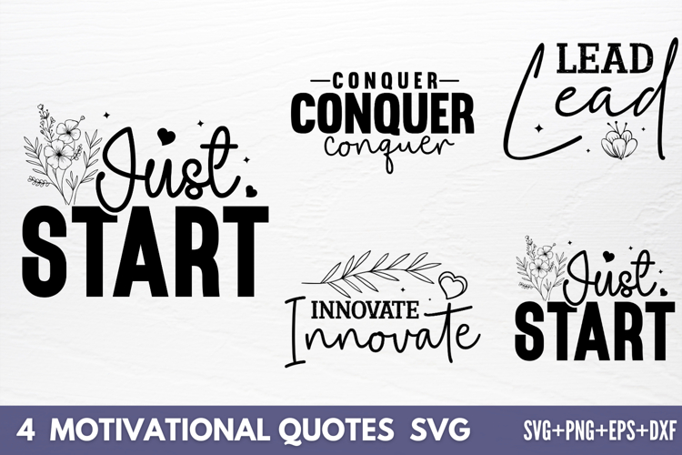 Motivational Quotes Designs SVG