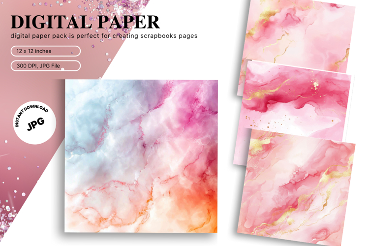 Pink Watercolor Backgrounds Image 24