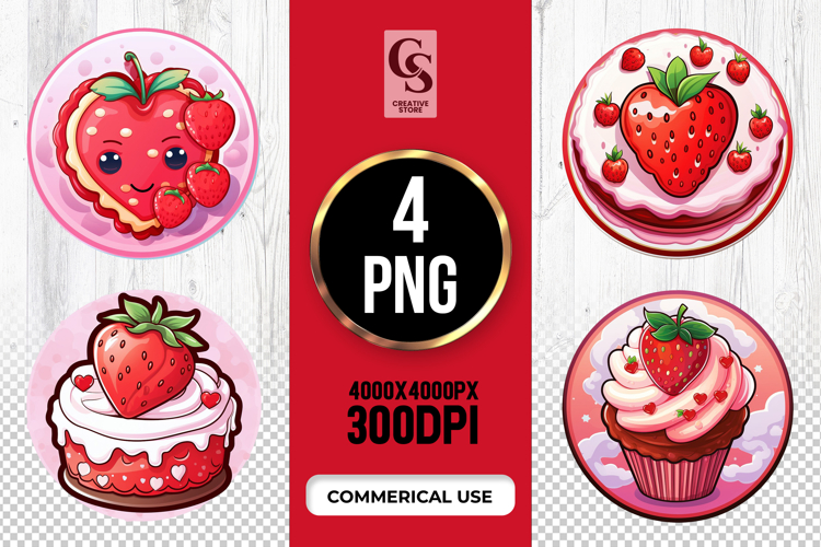 Kawaii Strawberry Png Image 13