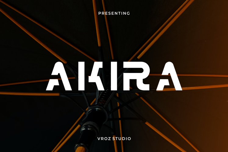 Akira Modern Futuristic Sans Serif
